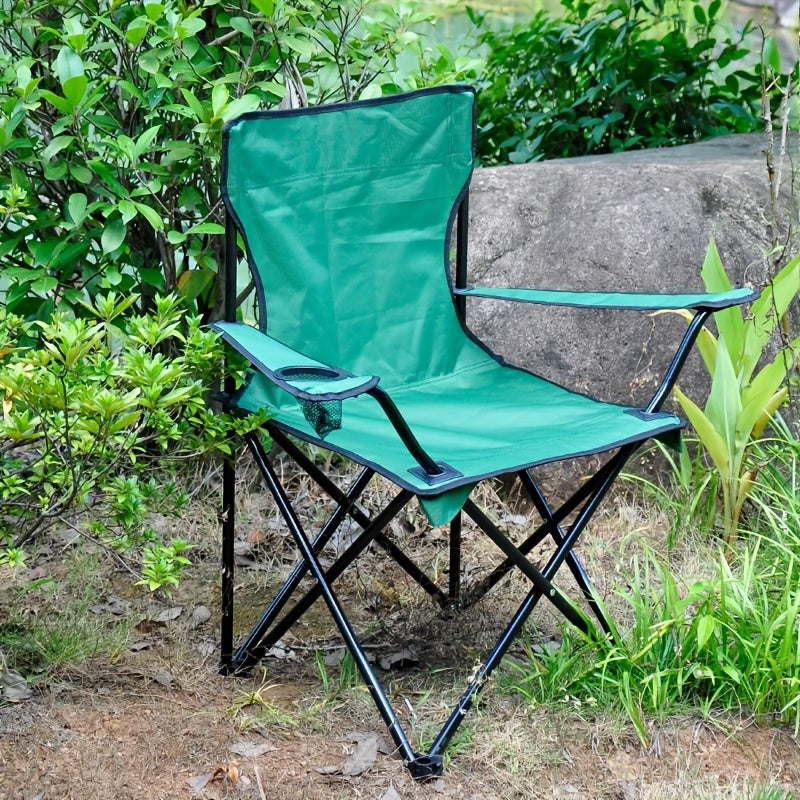 NNETM Camping Folding Chair with Cup Holder-1