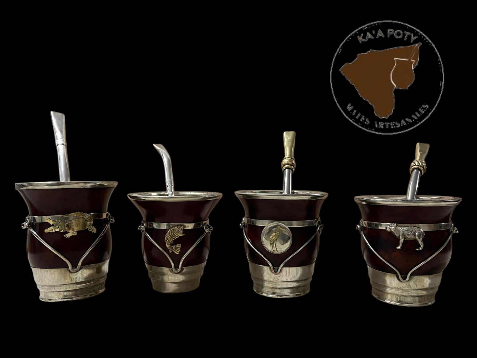 Mate personalizado - Fauna Silvestre de Corrientes + Bombilla