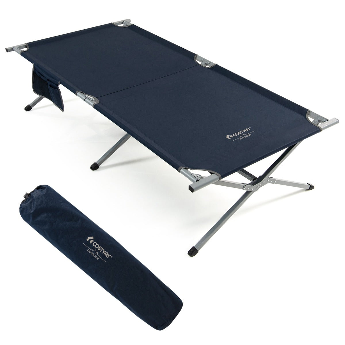 NNECW Foldable Camping Cot with Carry Bag for Camping Office-1